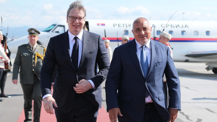 Премиерът Бойко Борисов посрещна президента на Сърбия Александър Вучич