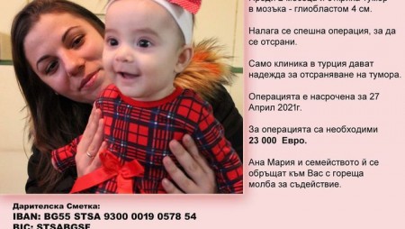 Зов за помощ на Ана-Мария Станева от Девня