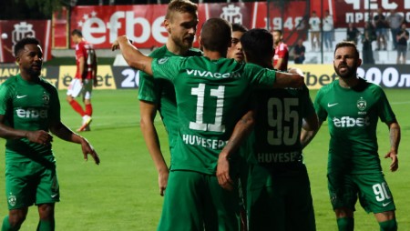 Лудогорец взе малък аванс у дома срещу Жалгирис с 1:0