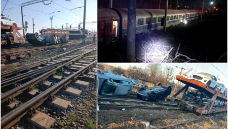 Сблъсък между пътнически и товарен влак в Румъния, 12 души пострадаха