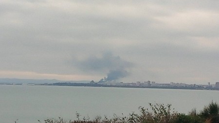 Пожар пламна в бургаската корабостроителница