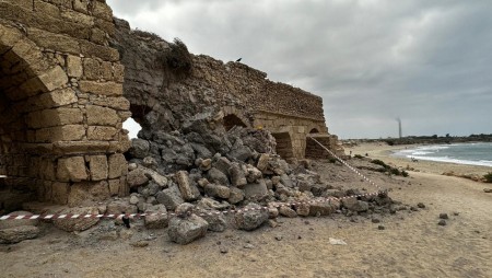 Арка на акведукт от 2-ри век в Израел се срути