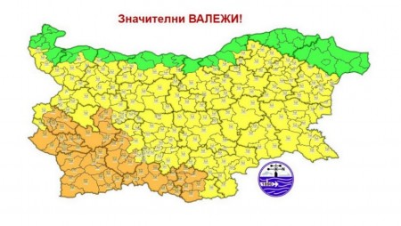Жълт код за Варненско за утре