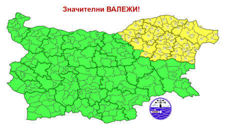 Обявиха жълт код за значителни валежи и гръмотевични бури за Варненско
