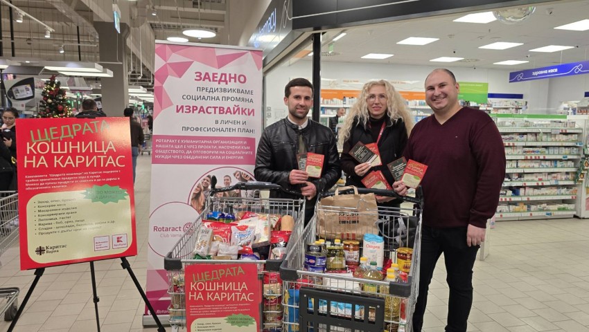 „Щедрата кошница на Каритас“ събра почти 2 тона храна за хора в нужда във Варна и Русе