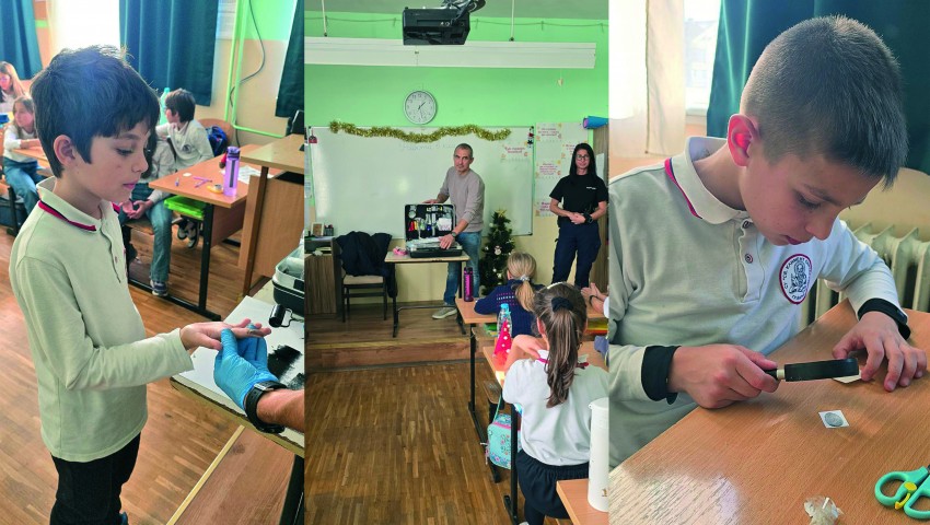 Ученици надникнаха в света на криминалистиката