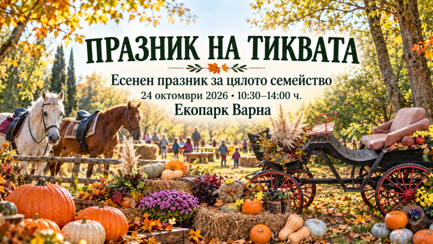 Празникът на тиквата събира малки и големи в Екопарк Варна на 24 октомври